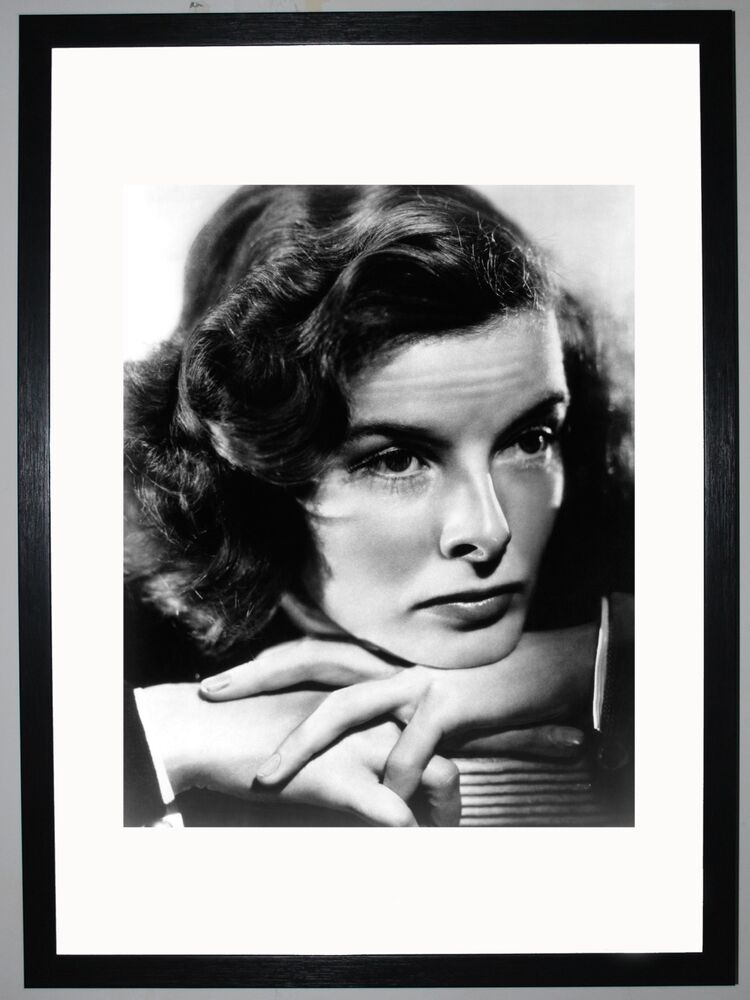 Katharine Hepburn Framed Art Print by Silver Screen Stars