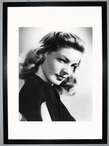 Lauren Bacall Framed Art Print by Silver Screen Stars