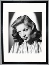 Lauren Bacall Framed Art Print by Silver Screen Stars