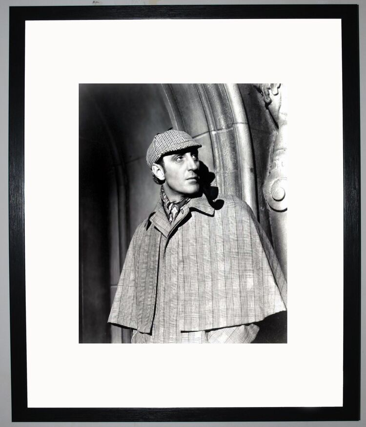 Basil Rathbone Framed Art Print by Silver Screen Stars