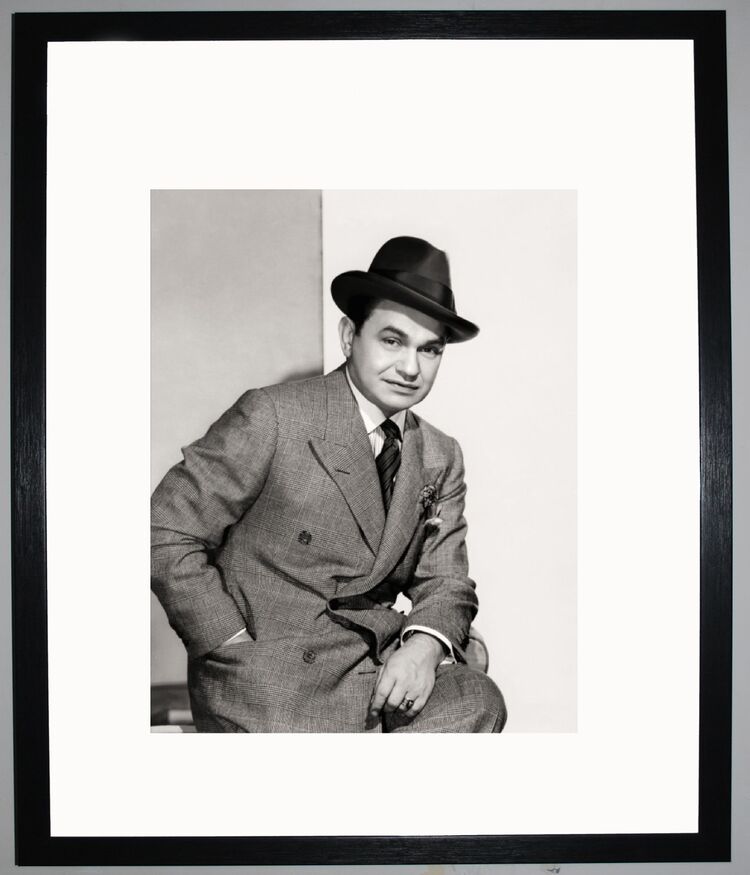 Edward G Robinson Framed Art Print by Silver Screen Stars