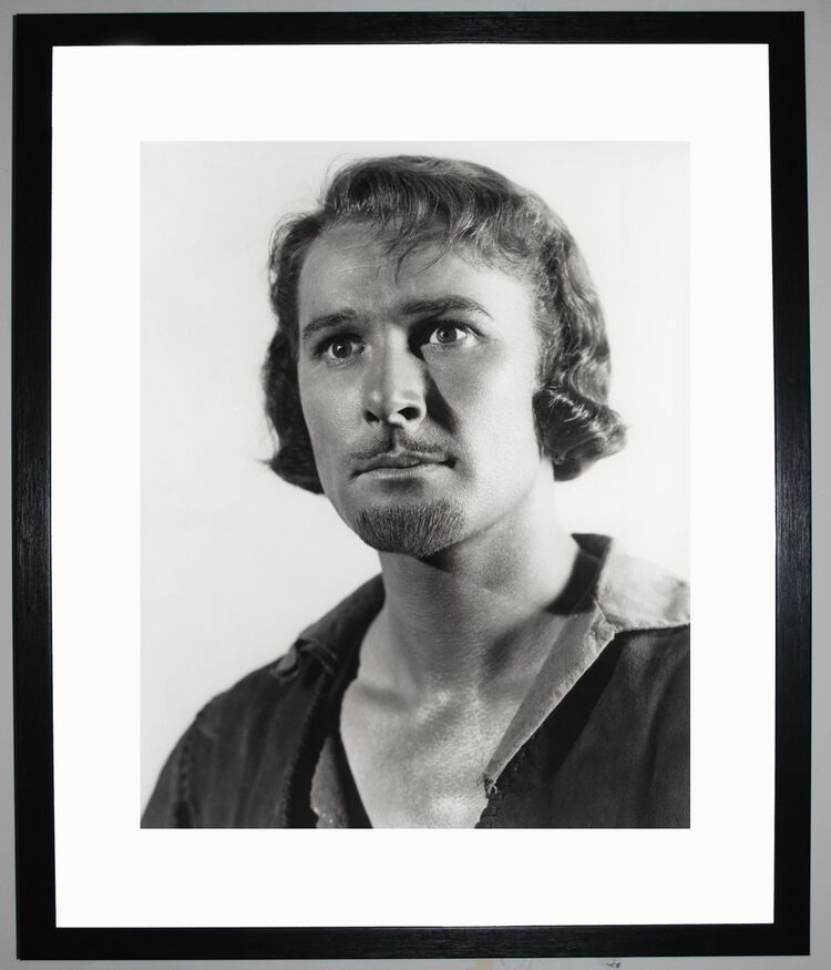 Errol Flynn Framed Art Print by Silver Screen Stars