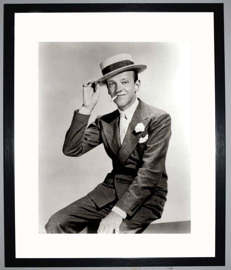 Fred Astaire Framed Art Print by Silver Screen Stars