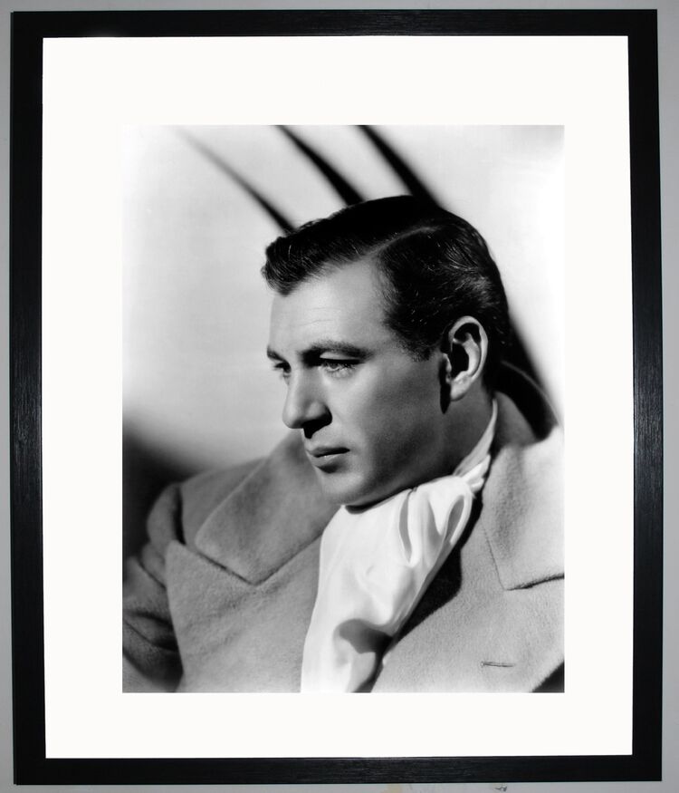 Gary Cooper Framed Art Print by Silver Screen Stars