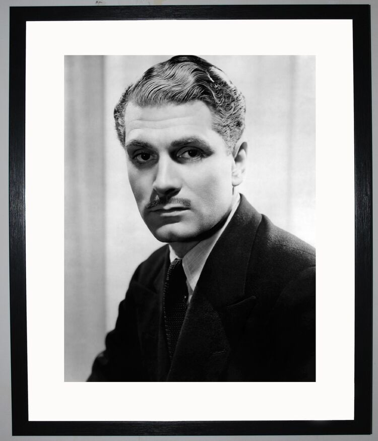 Laurence Olivier Framed Art Print by Silver Screen Stars