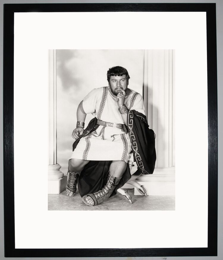 Peter Ustinov Framed Art Print by Silver Screen Stars