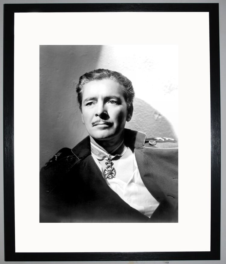 Ronald Colman Framed Art Print by Silver Screen Stars