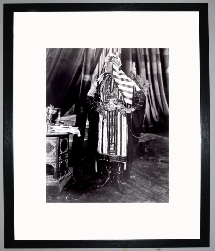 Rudolph Valentino Framed Art Print by Silver Screen Stars