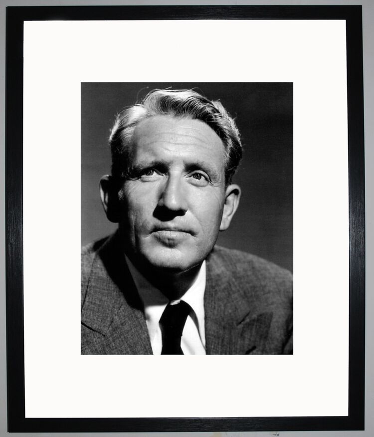 Spencer Tracy Framed Art Print by Silver Screen Stars