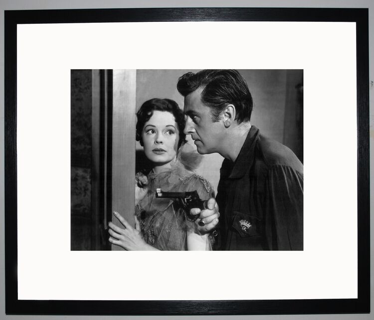 Stewart Granger Framed Art Print by Silver Screen Stars