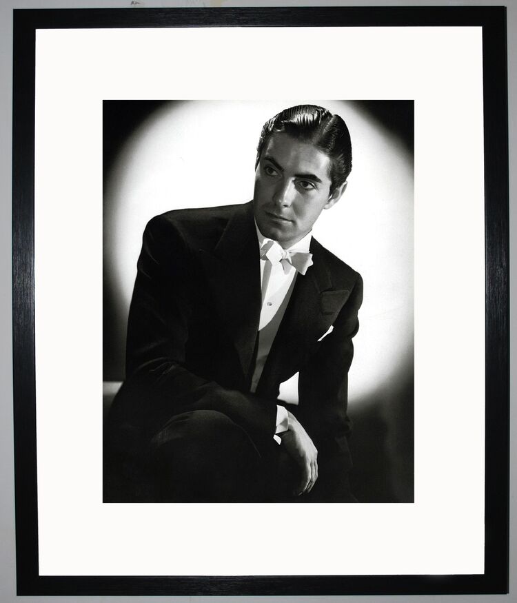 Tyrone Power Framed Art Print by Silver Screen Stars