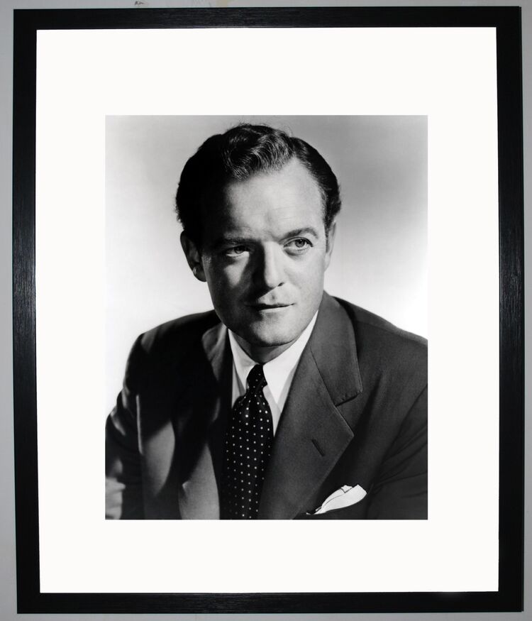 Van Heflin Framed Art Print by Silver Screen Stars