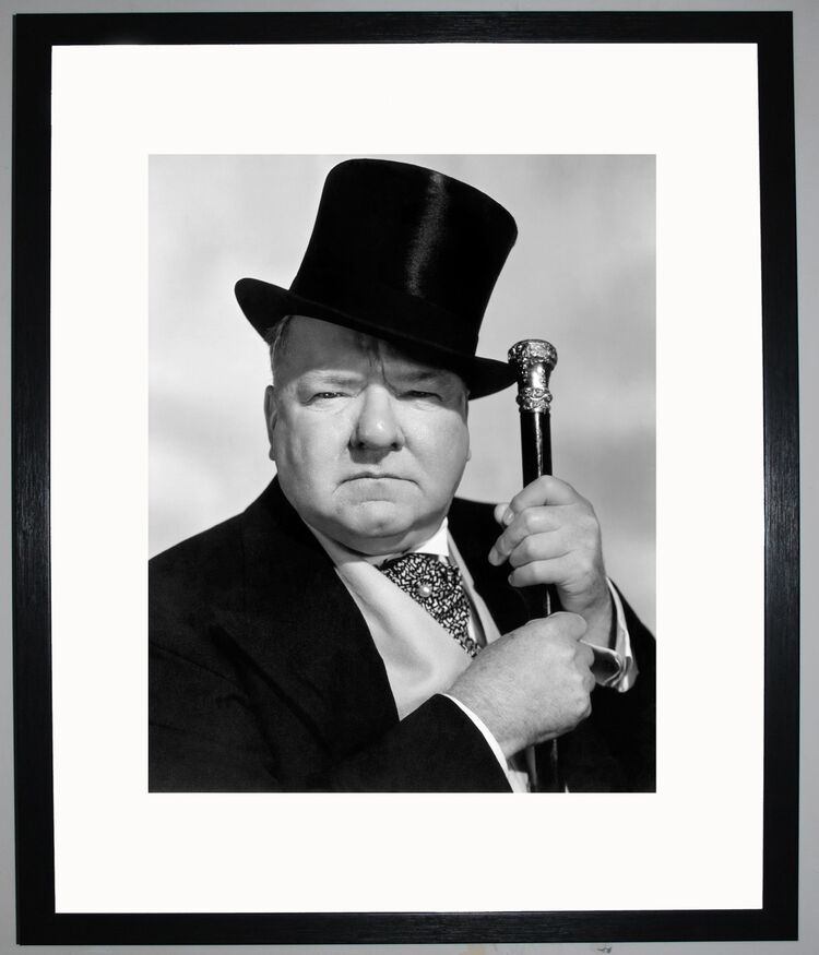 WC Fields Framed Art Print by Silver Screen Stars