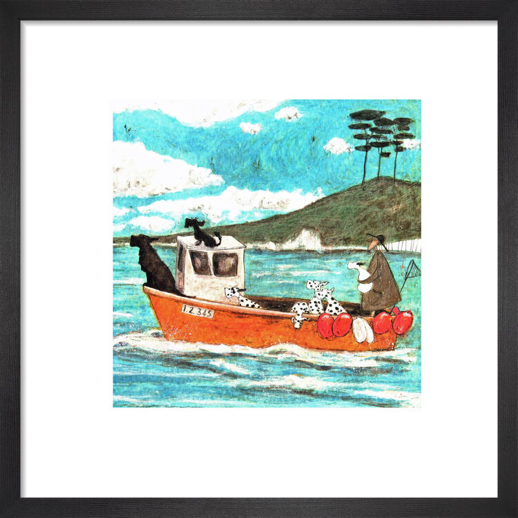 Light vessel automatic Framed Art Print by Sam Toft