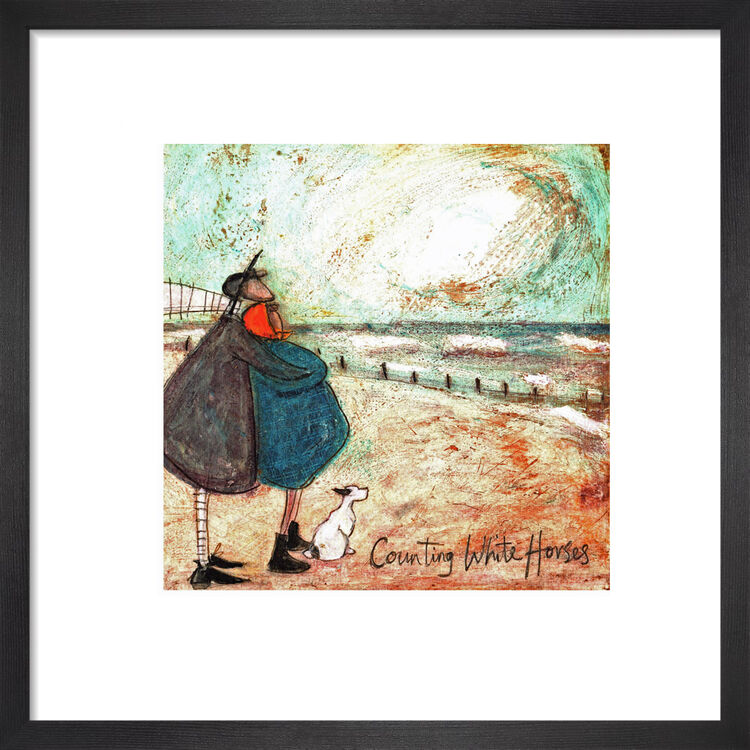 Counting White Horses Framed Art Print by Sam Toft