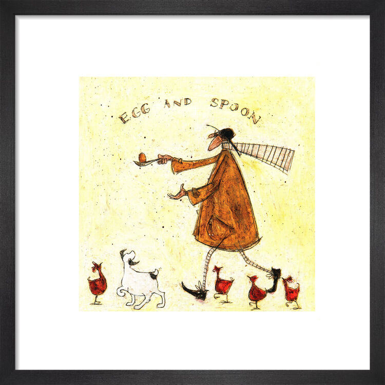Egg and Spoon Framed Art Print by Sam Toft