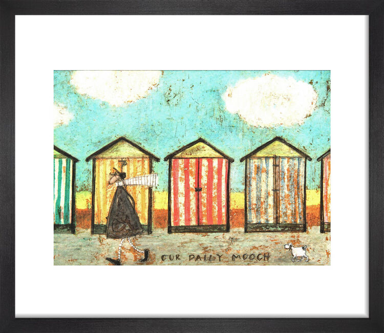 Our Daily Mooch Framed Art Print by Sam Toft