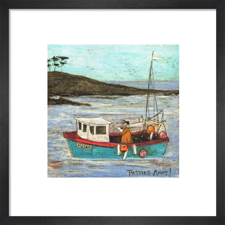 Pasties Ahoy! Framed Art Print by Sam Toft
