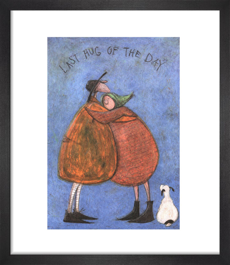 Last Hug of the Day Framed Art Print by Sam Toft