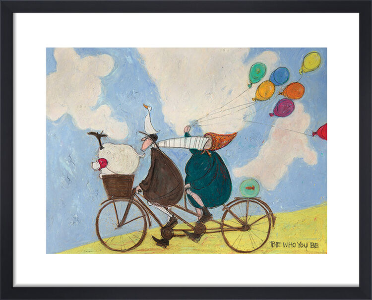 Be who you be Framed Art Print by Sam Toft