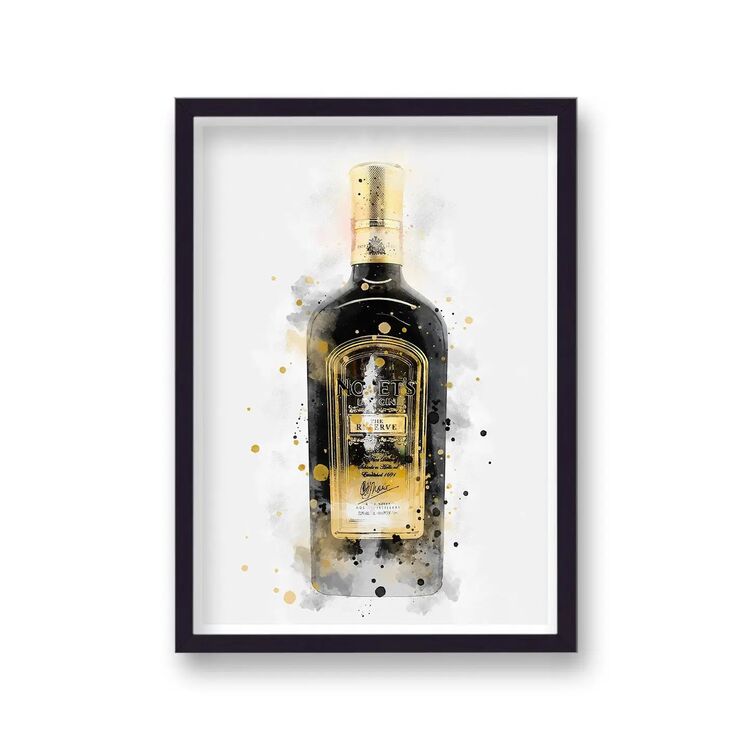 Nolets Gin Graphic Splash Print Roku Inspired Framed Art Print