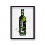 Glenfiddich Whisky Graphic Splash Print Roku Inspired Framed Art Print