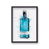 Whitley Neill Blackberry Gin Graphic Splash Print Roku Inspired Framed Art Print