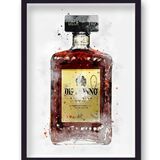 Disaronno Spirit Graphic Splash Print Roku Inspired Framed Art Print