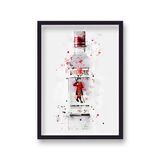 Beefeater Gin Graphic Splash Print Roku Inspired Framed Art Print
