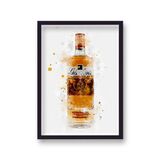 Gordon's Orange Gin Graphic Splash Print Roku Inspired Framed Art Print