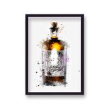 Monkey 47 Gin Graphic Splash Print Roku Inspired Framed Art Print