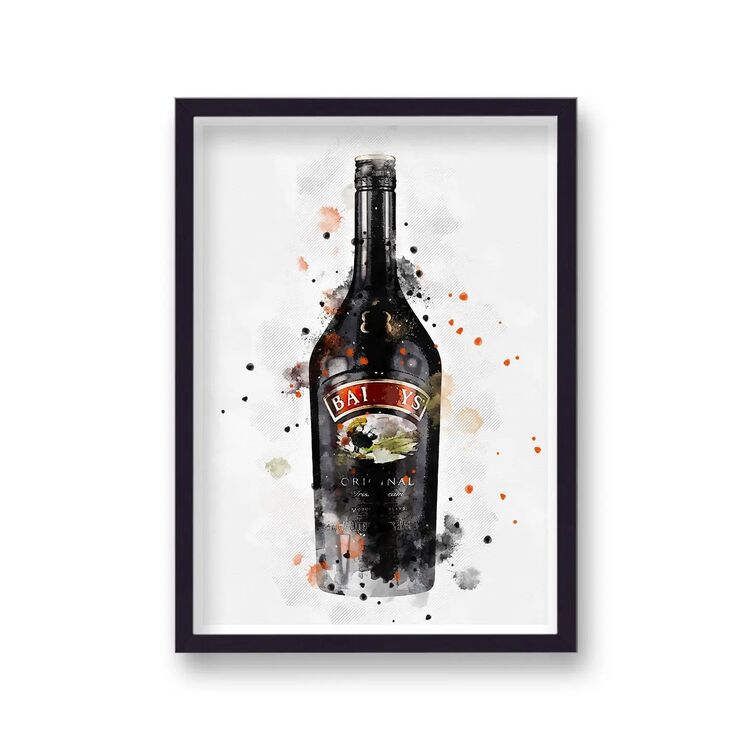 Baileys Graphic Splash Print Roku Inspired Framed Art Print