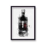 Brockmans Gin Graphic Splash Print Roku Inspired Framed Art Print