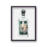Sipsmith Gin Graphic Splash Print Roku Inspired Framed Art Print