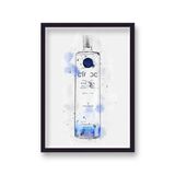 Ciroc Vodka Graphic Splash Print Roku Inspired Framed Art Print