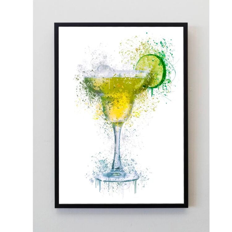 Green Margarita Splatter Print