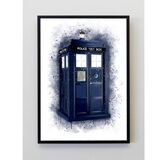 Tardis Splatter Print