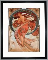 The Arts: Dance Framed Art Print by Alphonse Mucha