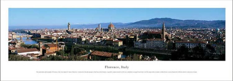 Florence Panoramic Art Print by James Blakeway Panoramas