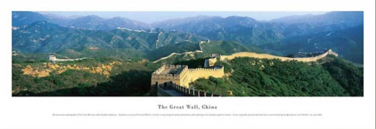 Great Wall Of China Panoramic Art Print by James Blakeway Panoramas