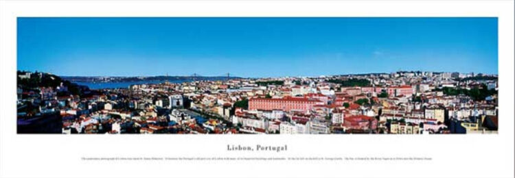 Lisbon Panoramic Art Print by James Blakeway Panoramas