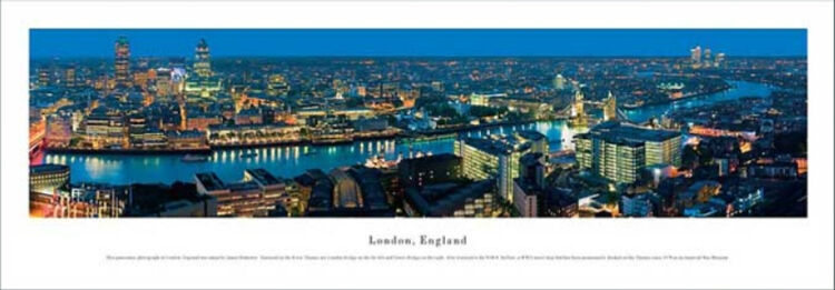 London Panoramic Art Print by James Blakeway Panoramas