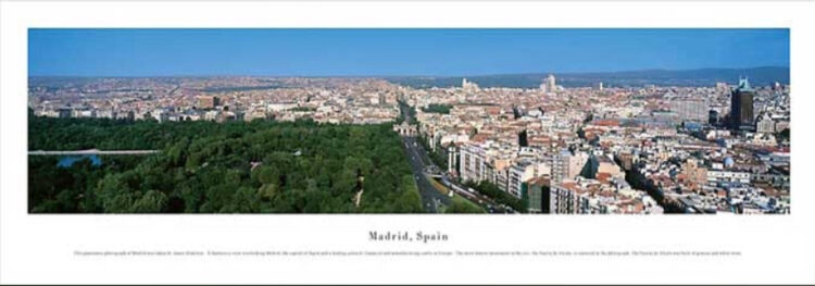 Madrid Panoramic Art Print by James Blakeway Panoramas