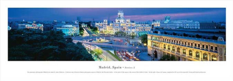 Madrid Panoramic Art Print by James Blakeway Panoramas