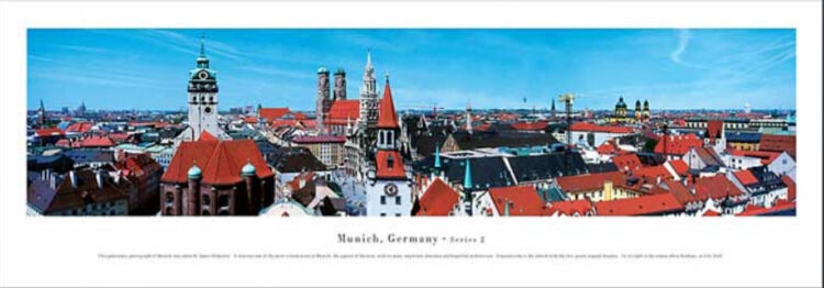 Munich Panoramic Art Print by James Blakeway Panoramas