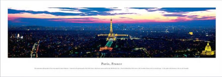 Paris Panoramic Art Print by James Blakeway Panoramas