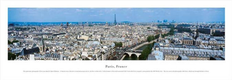 Paris Panoramic Art Print by James Blakeway Panoramas