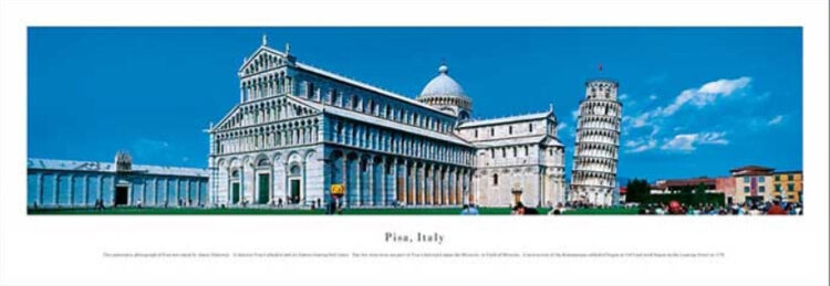 Pisa Panoramic Art Print by James Blakeway Panoramas