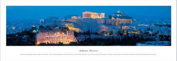 Athens Panoramic Art Print by James Blakeway Panoramas