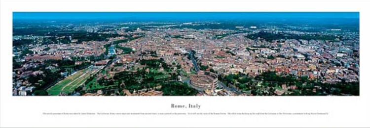 Rome Panoramic Art Print by James Blakeway Panoramas